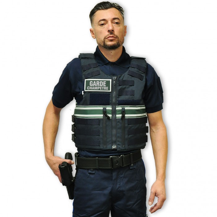 Gilet pare balles Full Tacticalhomme Police Rurale IIIA