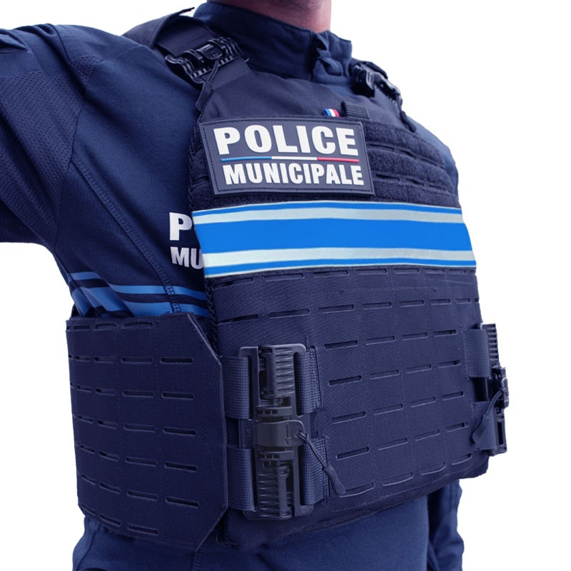 porte plaque largage rapide police municipale quick-release rider marine 