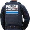 housse gilet pare-balles QUICK Release Police Municipale vue de dos